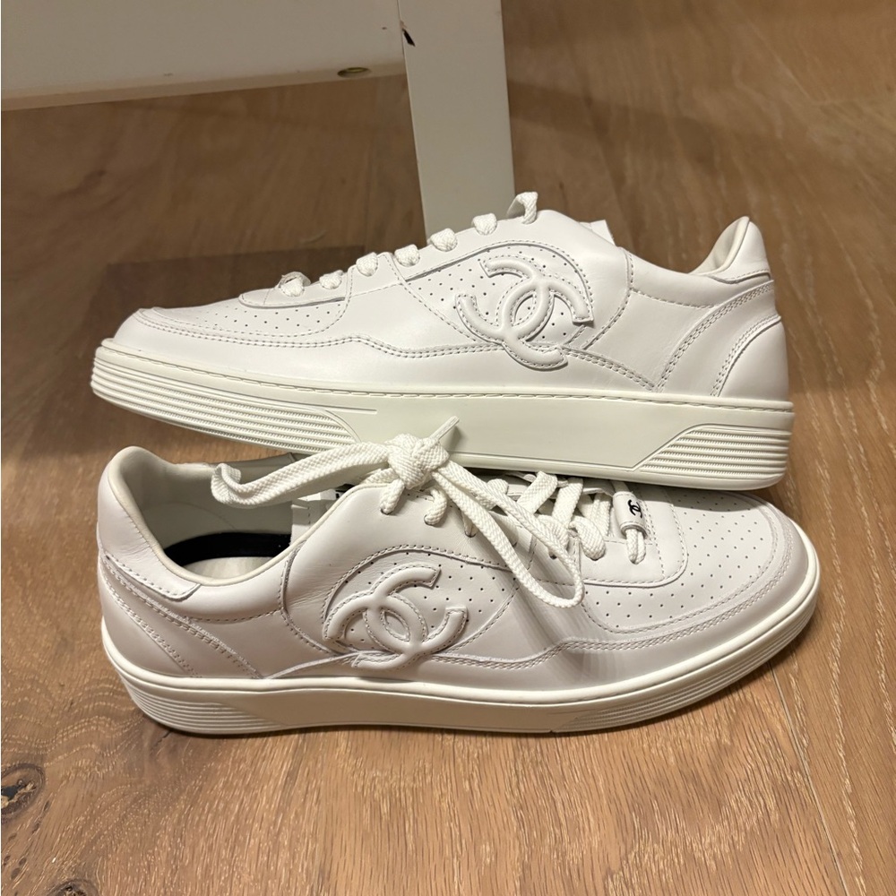 Chanel White Sneakers. Brand New! With Box!